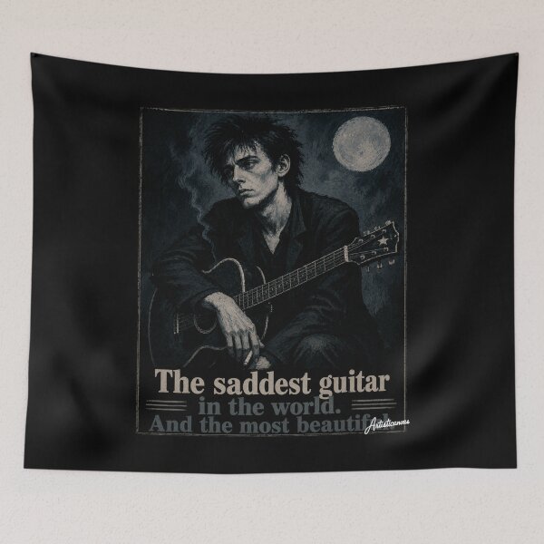 Item preview, Rowland S. Howard Noir Guitar Portrait designed and sold by Artisticanvas.