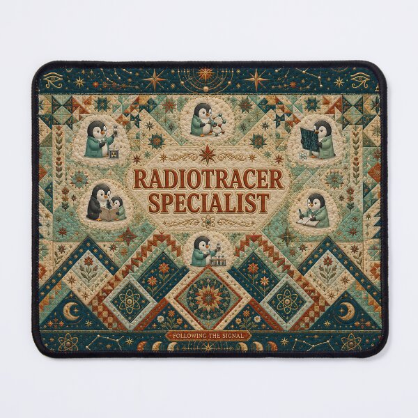 Item preview, Radiotracer Specialist Penguin Throw Blanket – Molecular Imaging Nuclear Medicine Quilt, PET CT Technologist Heritage Celestial Bedding Gift designed and sold by ClinicalHubs.