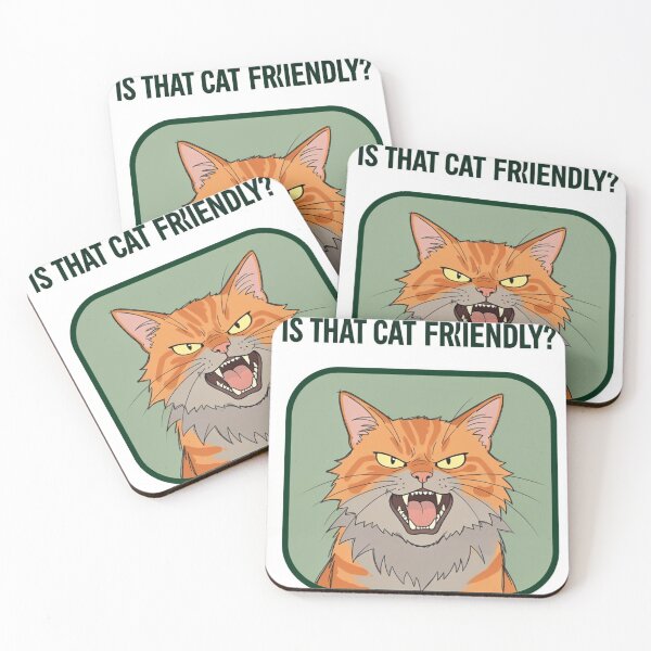 Item preview, Is That Cat Friendly? Funny Grumpy Cat Lover Gift designed and sold by Exclusive-Marma.