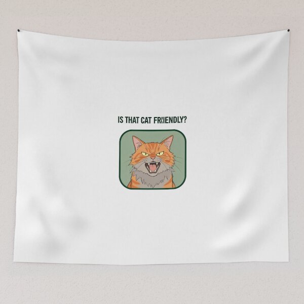Item preview, Is That Cat Friendly? Funny Grumpy Cat Lover Gift designed and sold by Exclusive-Marma.
