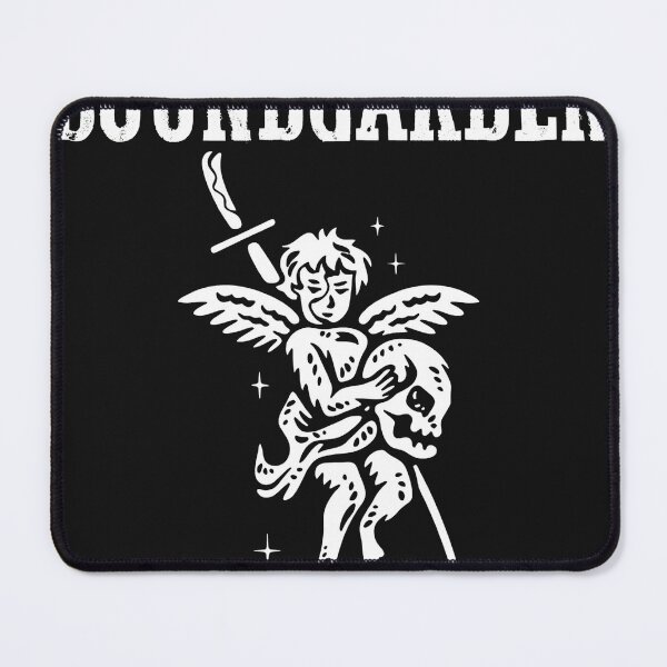 Item preview, Monochrome Angel Skull Sword Music Emblem designed and sold by Echomyriad.