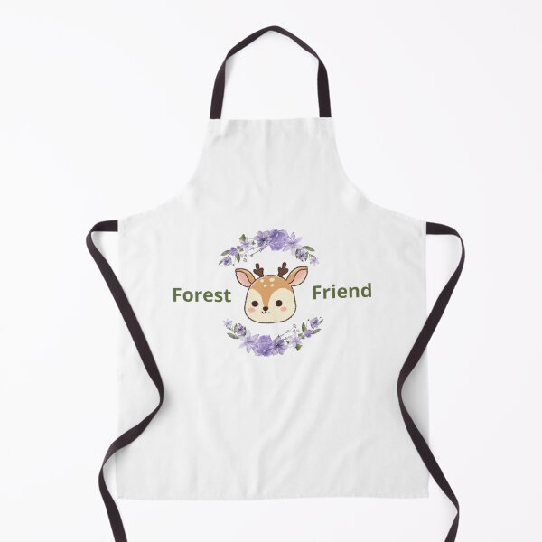 Item preview, Forest Friend Elegant Stitched Deer With Purple Flowers designed and sold by AursaArt.