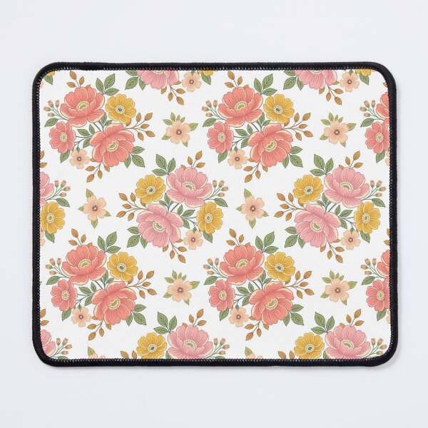 Item preview, Vintage Retro Floral Pattern in Pastel Rose and Gold designed and sold by brandingpro.