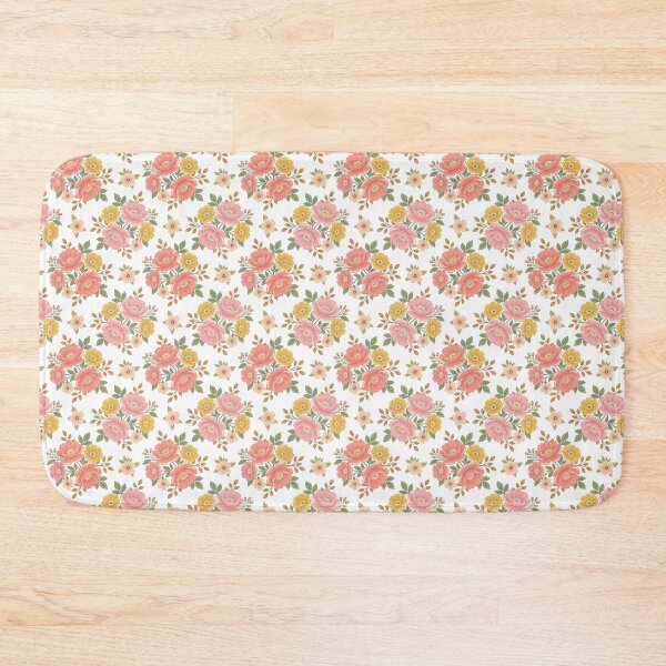 Item preview, Vintage Retro Floral Pattern in Pastel Rose and Gold designed and sold by brandingpro.