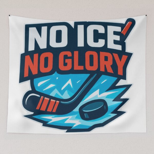 Item preview, No Ice No Glory - Ice Hockey Vibes designed and sold by RDproject.