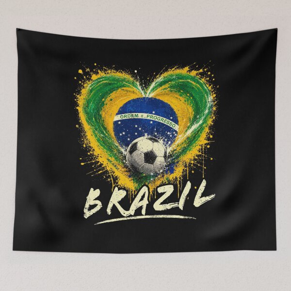 Item preview, Brasil with Brazilian Flag Colors Men Women Kids Brazil designed and sold by elongatedjazz.