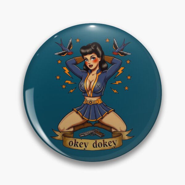 Item preview, Okey Dokey Wasteland Pinup - Skirt Edition designed and sold by Fictional Ink Society.