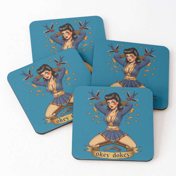 Item preview, Okey Dokey Wasteland Pinup - Skirt Edition designed and sold by Fictional Ink Society.