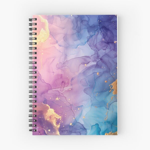 Aperçu de l'œuvre Peinture abstraite fluide bleue, rose et violette créée et vendue par Differenceee.