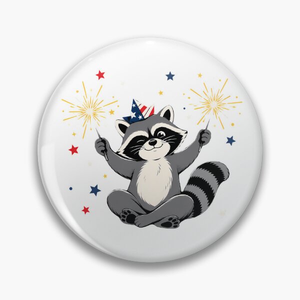 Item preview, Patriotic Raccoon Fourth Of July Cute Trash Panda designed and sold by chattsuede.