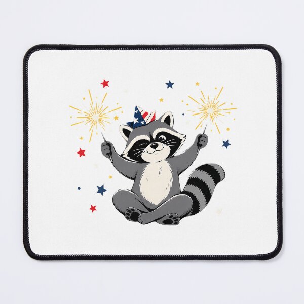 Item preview, Patriotic Raccoon Fourth Of July Cute Trash Panda designed and sold by chattsuede.