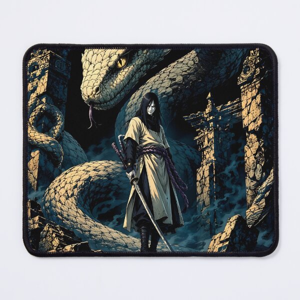 Item preview, Orochimaru & Giant Serpent Anime Poster | Legendary Sannin Dark Fantasy Manga Art | Epic Ninja Illustration designed and sold by Dyan4.