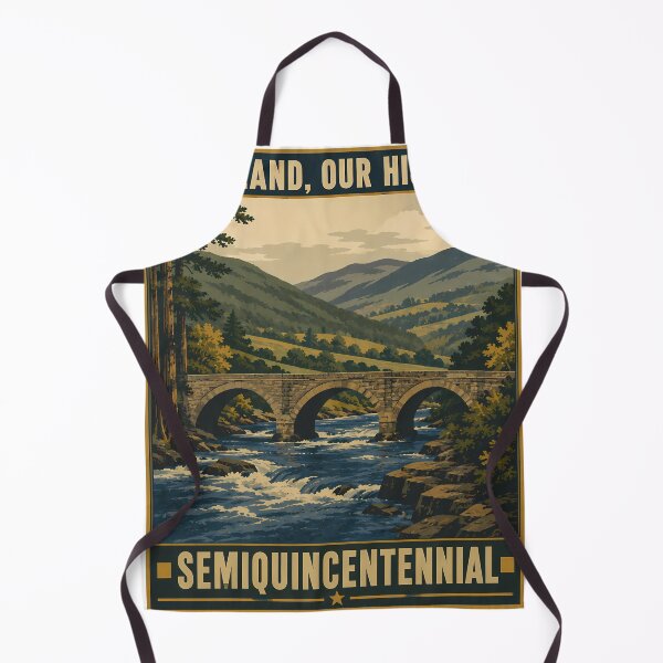 Item preview, American Semiquincentennial Our Land Vintage Retro Landscape designed and sold by chattsuede.