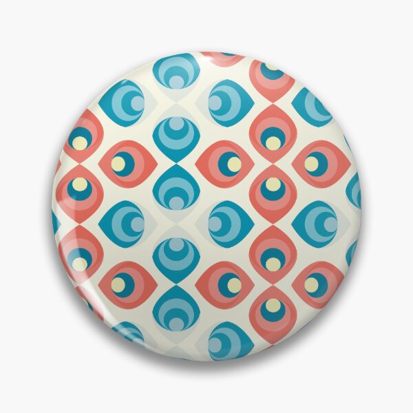 Item preview, Retroflower - red and blue petals designed and sold by Dibujo Divertido.