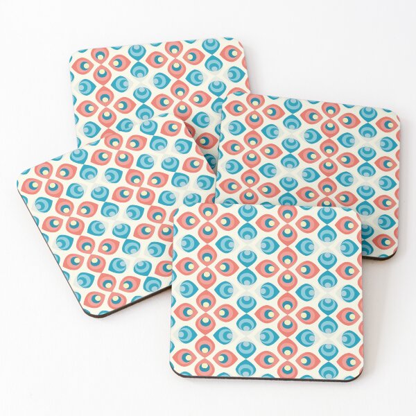 Item preview, Retroflower - red and blue petals designed and sold by Dibujo Divertido.