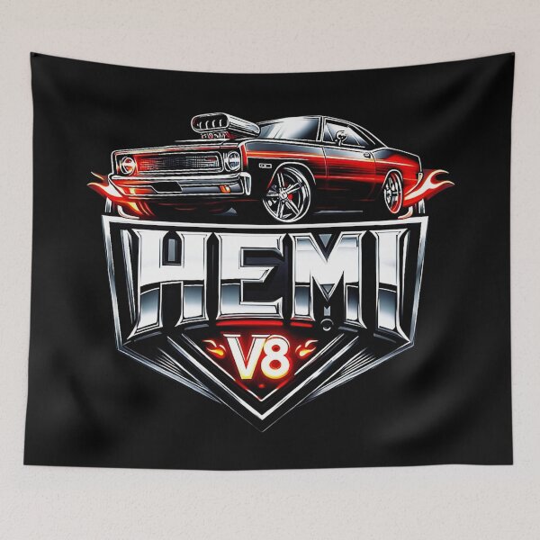 Item preview, HEMI V8 Muscle Car Power Flame Art designed and sold by DeimosArtIntl.