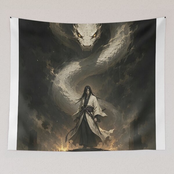 Item preview, Orochimaru White Serpent Anime Poster | Legendary Sannin Dark Fantasy Manga Art | Epic Snake Guardian Illustration designed and sold by Dyan4.