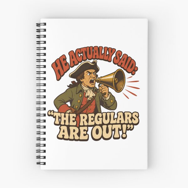 Item preview, The Regulars Are Out Paul Revere History Humour designed and sold by chattsuede.