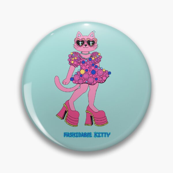 Item preview, Fashionable Kitty Cute Y2K Pink Cat Graphic Tee designed and sold by Mousy17.