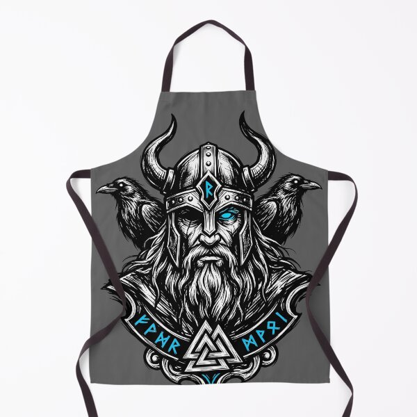 Item preview, Viking God Odin & Ravens - Norse Mythology Dark Art designed and sold by DarkNeural.