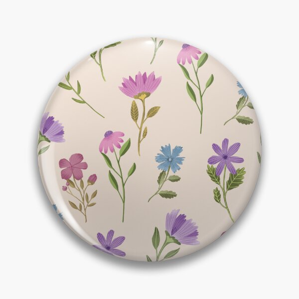 Item preview, Summer flowers seamless print designed and sold by pinkyfish1010.
