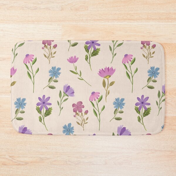 Item preview, Summer flowers seamless print designed and sold by pinkyfish1010.