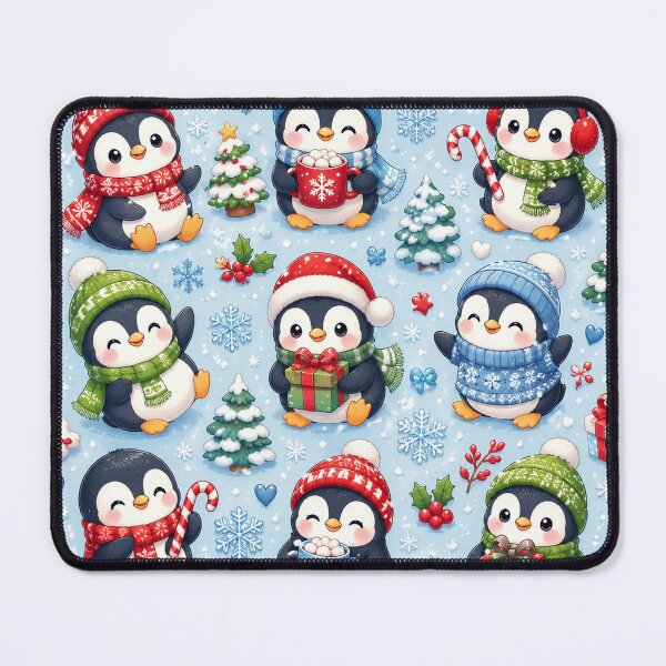 Item preview, Cute Winter Penguin Pattern – Kawaii Christmas Penguins Holiday Aesthetic Design designed and sold by RJACreative.