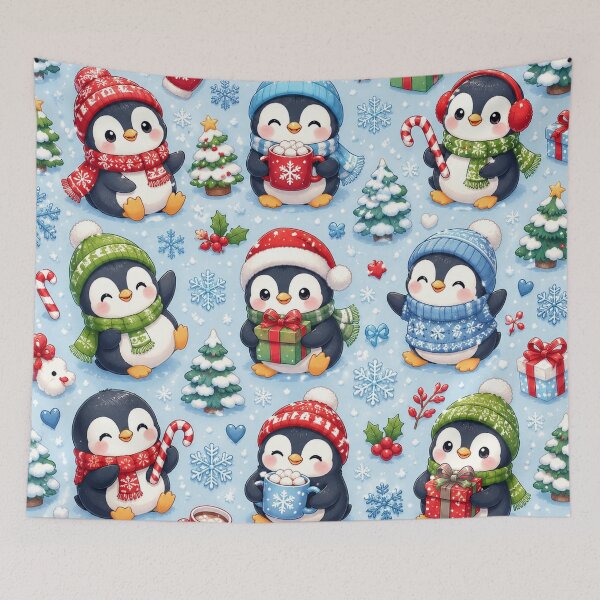 Item preview, Cute Winter Penguin Pattern – Kawaii Christmas Penguins Holiday Aesthetic Design designed and sold by RJACreative.