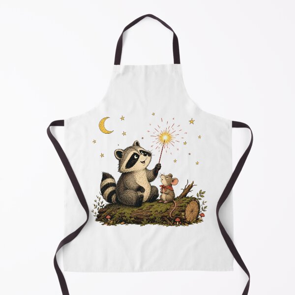 Item preview, Cottagecore Woodland Raccoon And Mouse Cozy Night Celebration designed and sold by chattsuede.