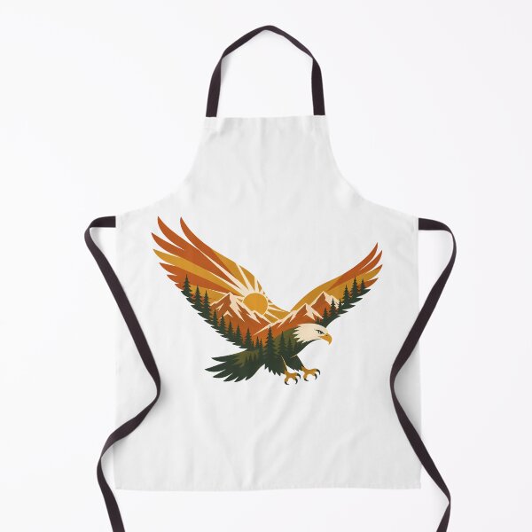 Item preview, Mountain Wilderness Eagle Landscape Retro Adventure designed and sold by chattsuede.