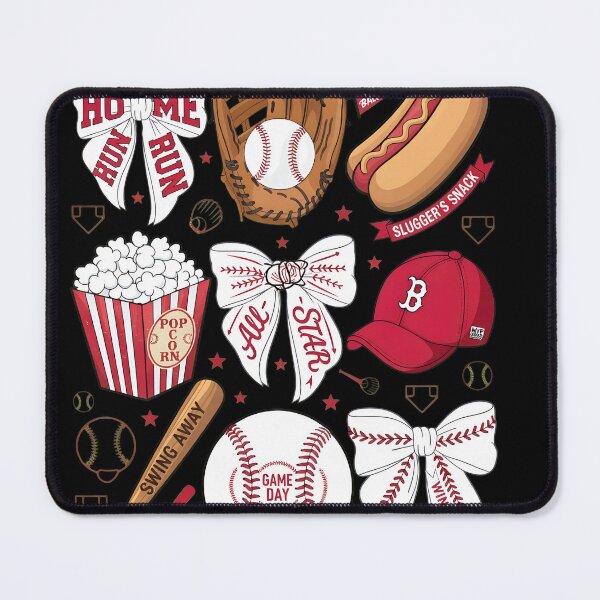 Item preview, Cute Baseball Bows Game Day Collage designed and sold by chtigbearetrin.