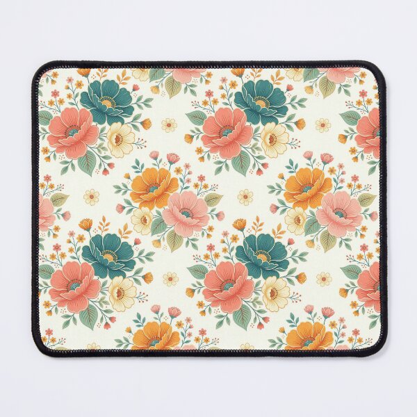 Item preview, Vintage Retro Floral Pattern in Pastel Rose and Gold designed and sold by brandingpro.