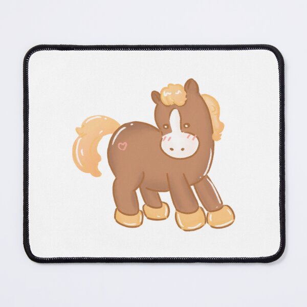 Item preview, Cute Cartoon Fluffy Horse Whimsical Animal Illustration designed and sold by 27Maydesign.