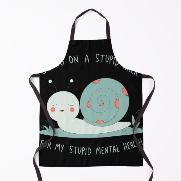 Item preview, Going On A Stupid Walk For My Stupid Mental Health Snail Tee designed and sold by bosamji.