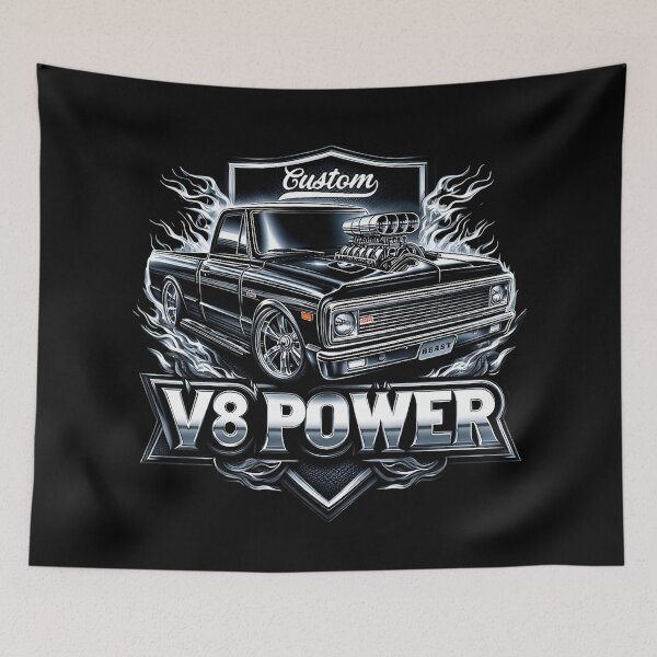 Item preview, Custom V8 Power Muscle Truck Design designed and sold by DeimosArtIntl.