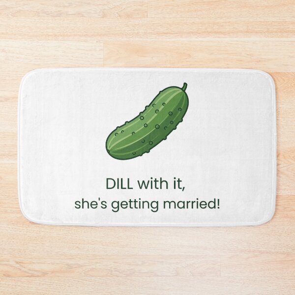 Item preview, Dill With It She's Getting Married Shirt, Funny Pickle Bachelorette Party Tee, Bride Tribe Tank Top designed and sold by CuteFunkyCo..