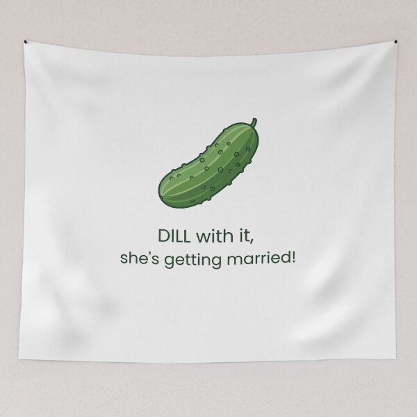 Item preview, Dill With It She's Getting Married Shirt, Funny Pickle Bachelorette Party Tee, Bride Tribe Tank Top designed and sold by IDoCrewCo..