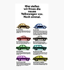 1960s VOLKSWAGEN RANGE Photographic Print