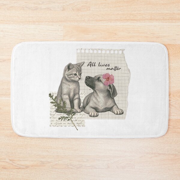 Item preview, All Lives Matter Vintage Cat and Dog Rescue Aesthetic Design designed and sold by shopfindingbeni.