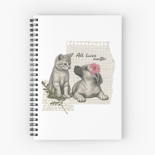 Item preview, All Lives Matter Vintage Cat and Dog Rescue Aesthetic Design designed and sold by shopfindingbeni.