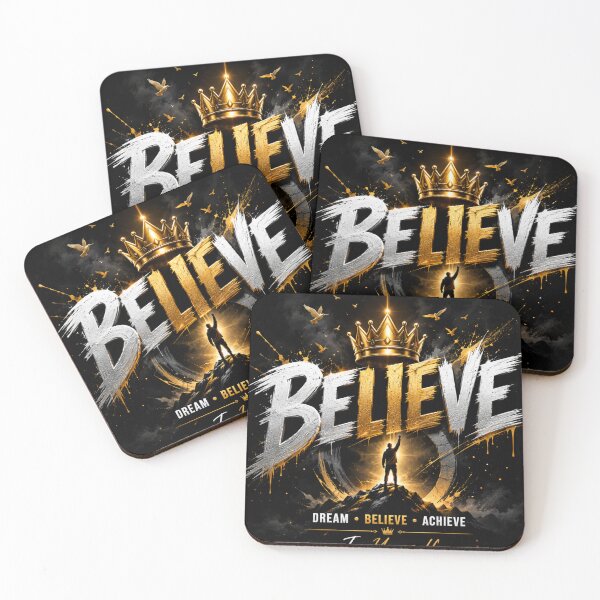 Item preview, : Believe In Yourself Motivational Typography designed and sold by MoizCreations.