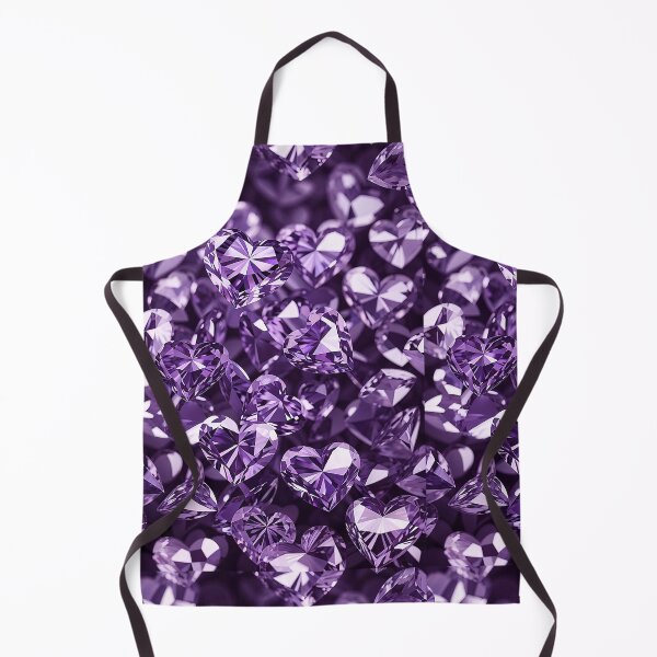 Item preview, Purple Crystal Heart Pattern | Amethyst Gem Aesthetic | Romantic Glitter Background designed and sold by AESTHETIC-FLAIR.