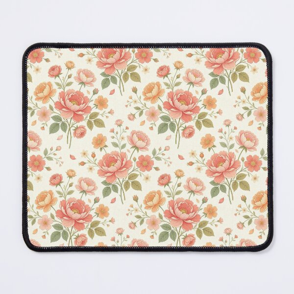Item preview, Vintage Retro Floral Pattern in Pastel Rose and Gold designed and sold by brandingpro.