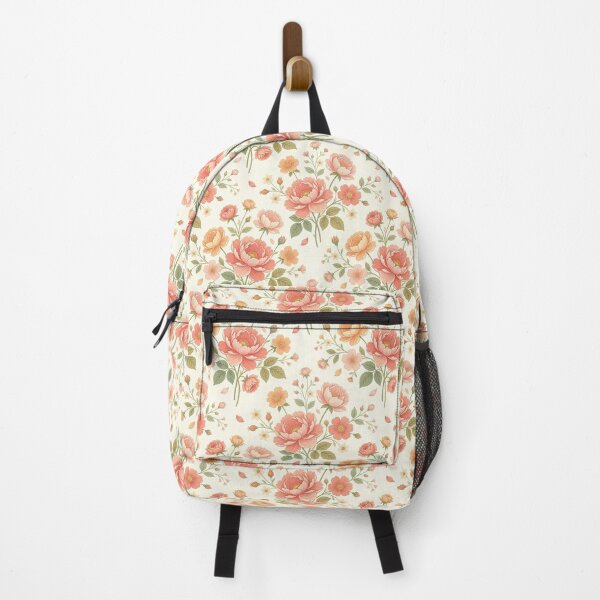 Item preview, Vintage Retro Floral Pattern in Pastel Rose and Gold designed and sold by brandingpro.