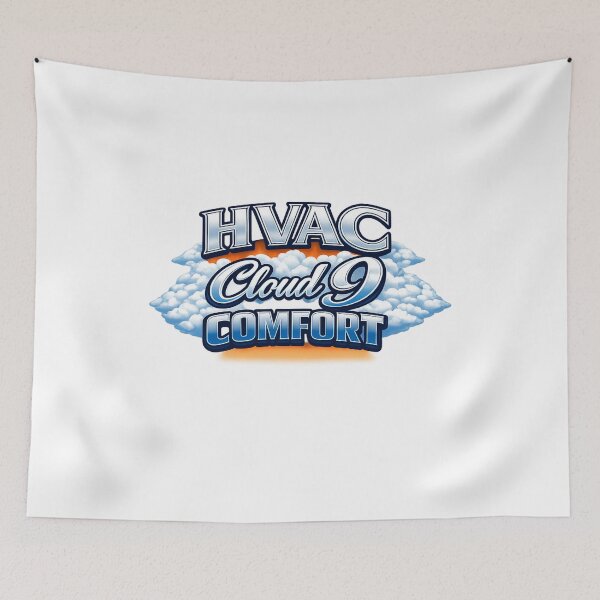 Item preview, HVAC Cloud Comfort Logo - Premium HVAC Technician & Contractor Design designed and sold by FrozenHeat97.