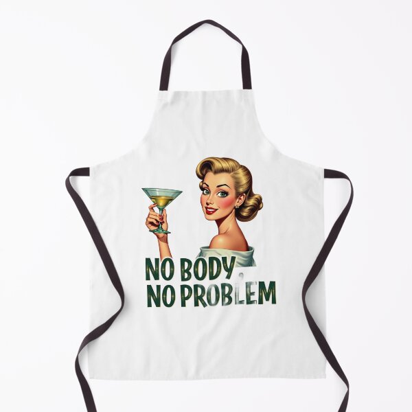 Item preview, No Body No Problem Funny Dark Humor Vintage True Crime Retro Pop designed and sold by BackwoodsFeral.