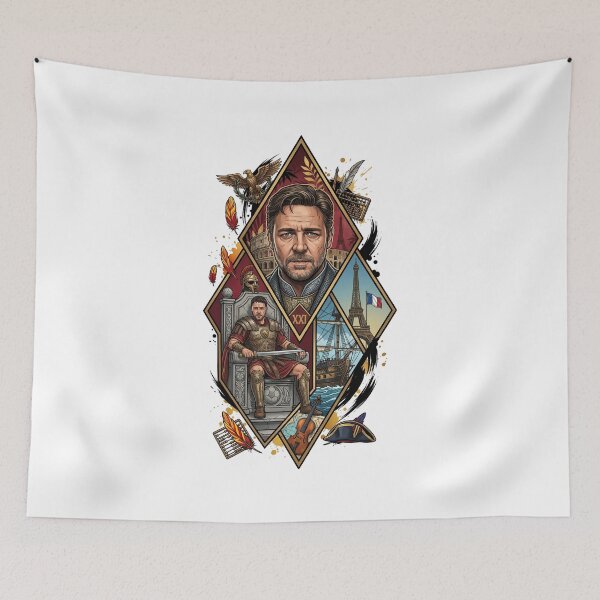 Artikelvorschau, Abstrakte Kunst von Russell Crowe, Geschenk für Russell Crowe-Fans entworfen und verkauft von graphic-genie.