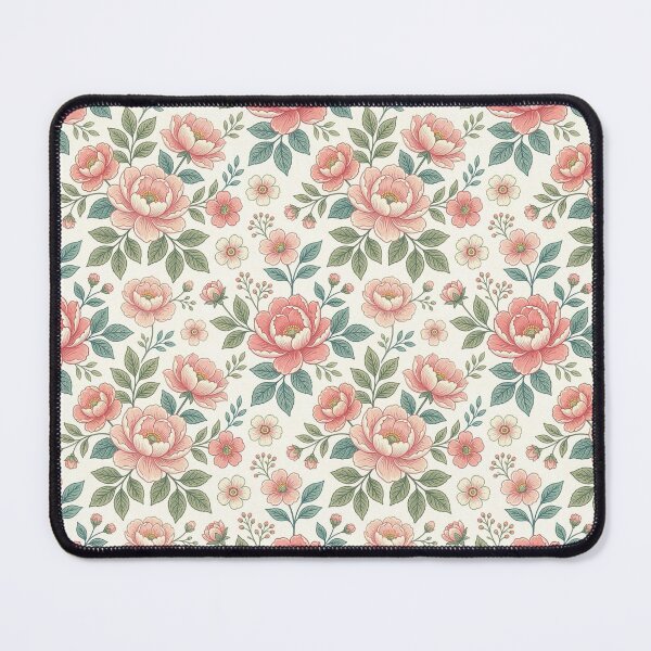 Item preview, Vintage Retro Floral Pattern in Pastel Rose and Gold designed and sold by brandingpro.