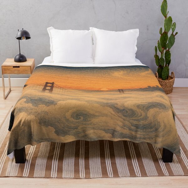 Item preview, Golden Gate in the Sea of Mist designed and sold by UkiyoCities.