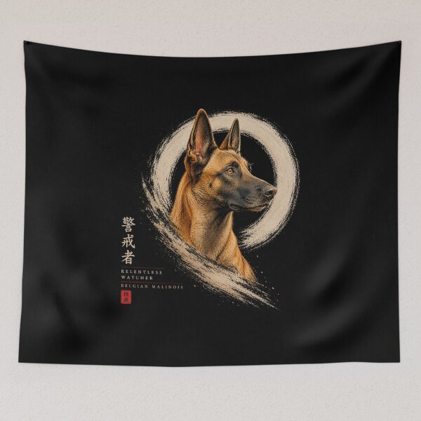 Item preview, Relentless Watcher – Belgian Malinois | Guardians of the Enso Collection designed and sold by Sanctum Icons.